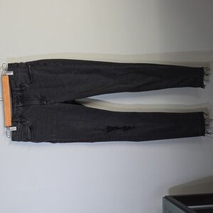 Sanctuary Denim Jeans Womens Size 28 Size 6 Faded Black Saige Ripped Distressed
